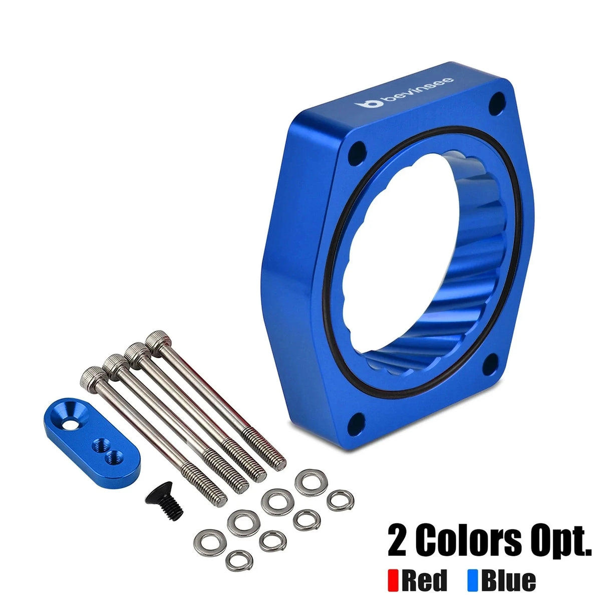 For V8 Engine Throttle Body Spacer for Chevrolet Silverado Suburban for Cadillac for GMC Sierra 4.8L 5.3L 6.0L 6.2L 2007-2013 Tuck's Performance