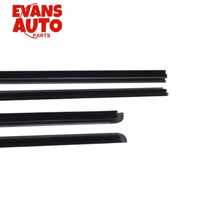 4Pcs Car Window Weatherstrip Black For Isuzu Dmax 2002-2011 8-98004222-0 8-98004221-0 8-98004224-0 8-98004223-0 Tuck's Performance