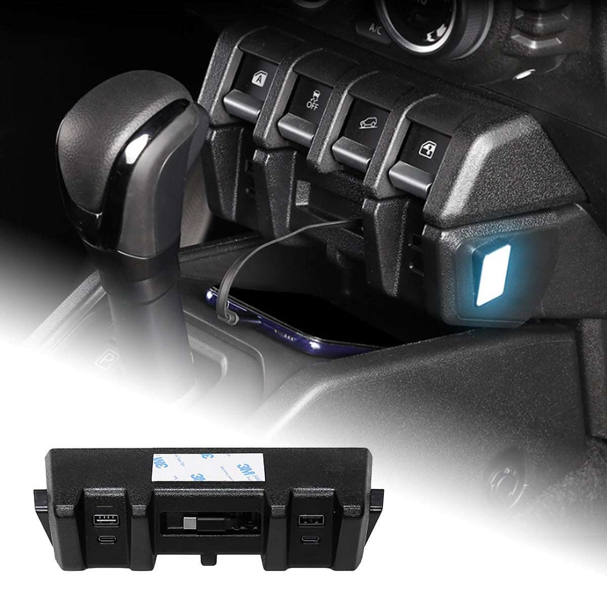 Suzuki Jimny JB74 USB charger hub