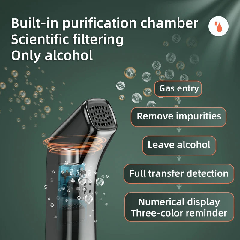 Portable Digital Breath Alcohol Tester with LCD Display - product image 2