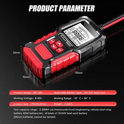 12V/24V LCD Battery Tester & Analyzer - product image 14