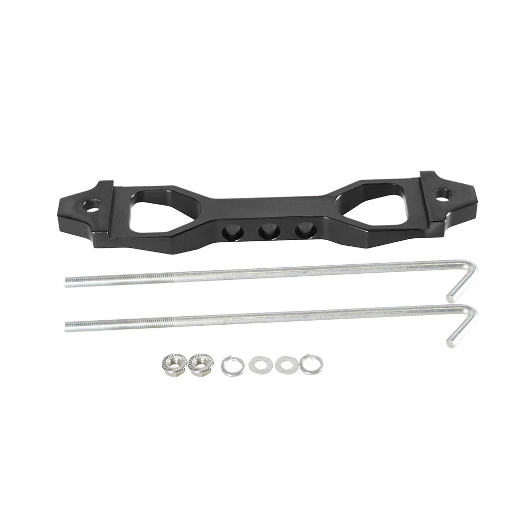 14CM/19CM Battery Hold Down Set, Car Racing Battery Tie Down Bracket Holder Lock Mount with J Bolts Tuck's Performance
