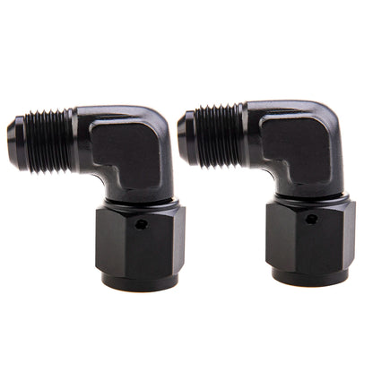 1Pc Aluminum AN6 AN8 AN10 Male To AN Female 90 Degree Swivel Coupler Union Apapters Fitting Fuel Oil Transformation Fittings Tuck's Performance