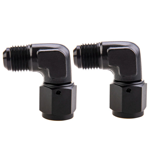 1Pc Aluminum AN6 AN8 AN10 Male To AN Female 90 Degree Swivel Coupler Union Apapters Fitting Fuel Oil Transformation Fittings Tuck's Performance