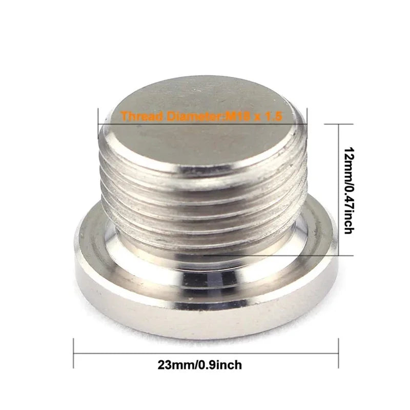 Stainless Steel O2 Sensor Bung Weld in Adapter M18x1 5 Thread Notched Style Auto Part Tuck's Performance