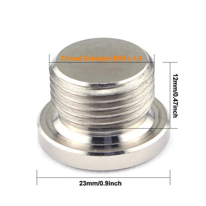 Stainless Steel O2 Sensor Bung Weld in Adapter M18x1 5 Thread Notched Style Auto Part Tuck's Performance
