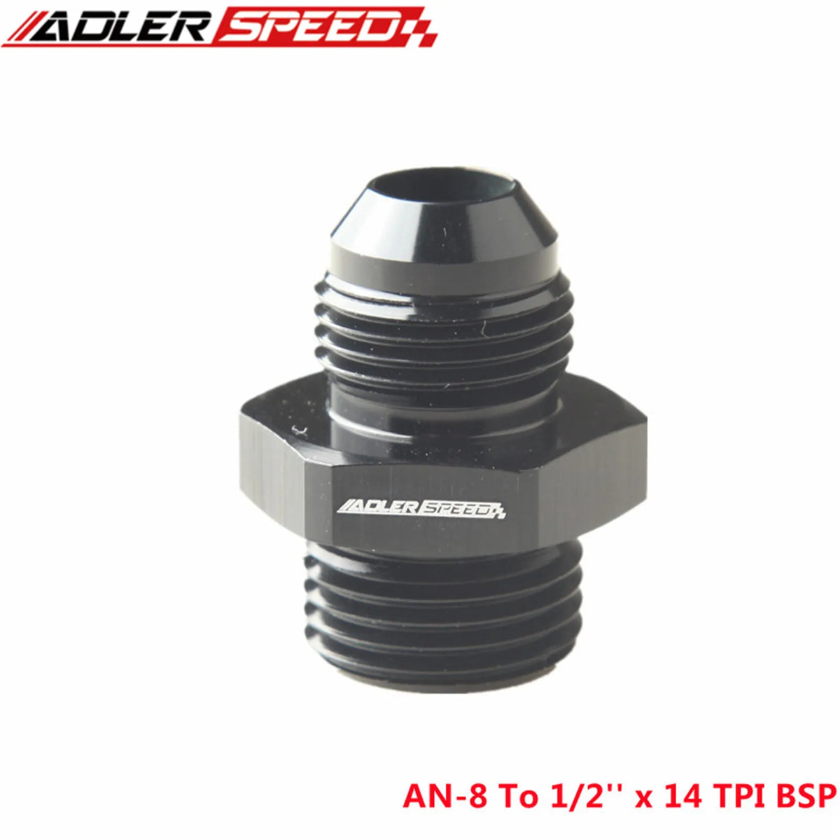 AN4 AN6 AN8 AN10 AN12 Male To 1/8" 1/4" 3/8" 1/2" 3/4" BSP BSPP Straight Adapter Tuck's Performance