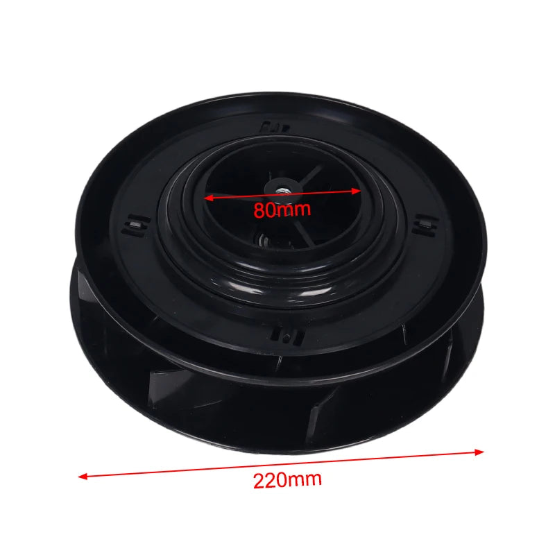 Wind-driven roof vent - black, 220 mm diameter