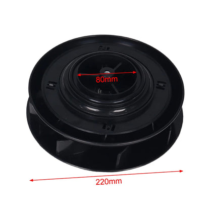 Wind-driven roof vent - black, 220 mm diameter