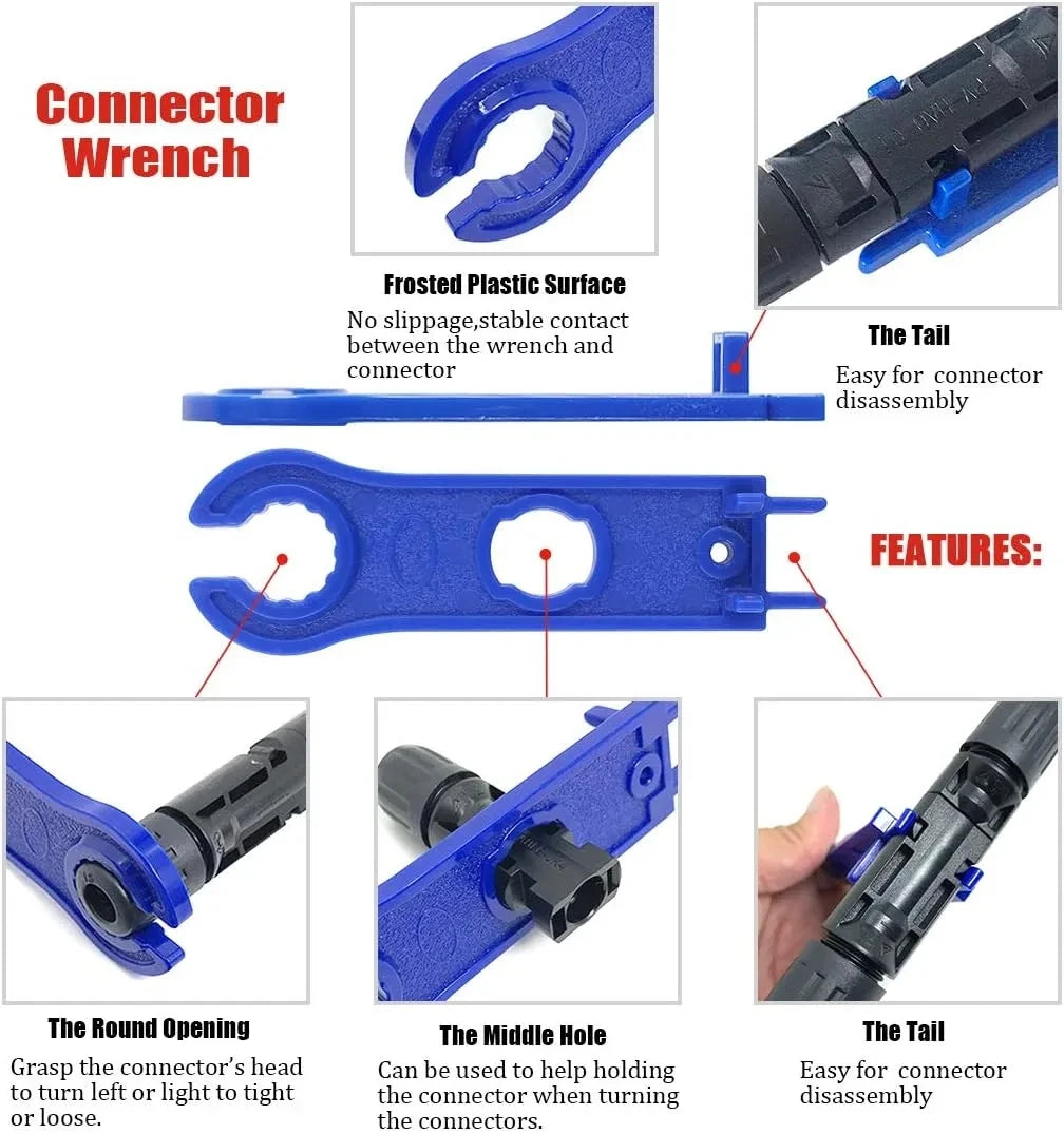 Solar Panel Connectors - 1000V 30A, 2.5 to 6mm² Tucks Performance