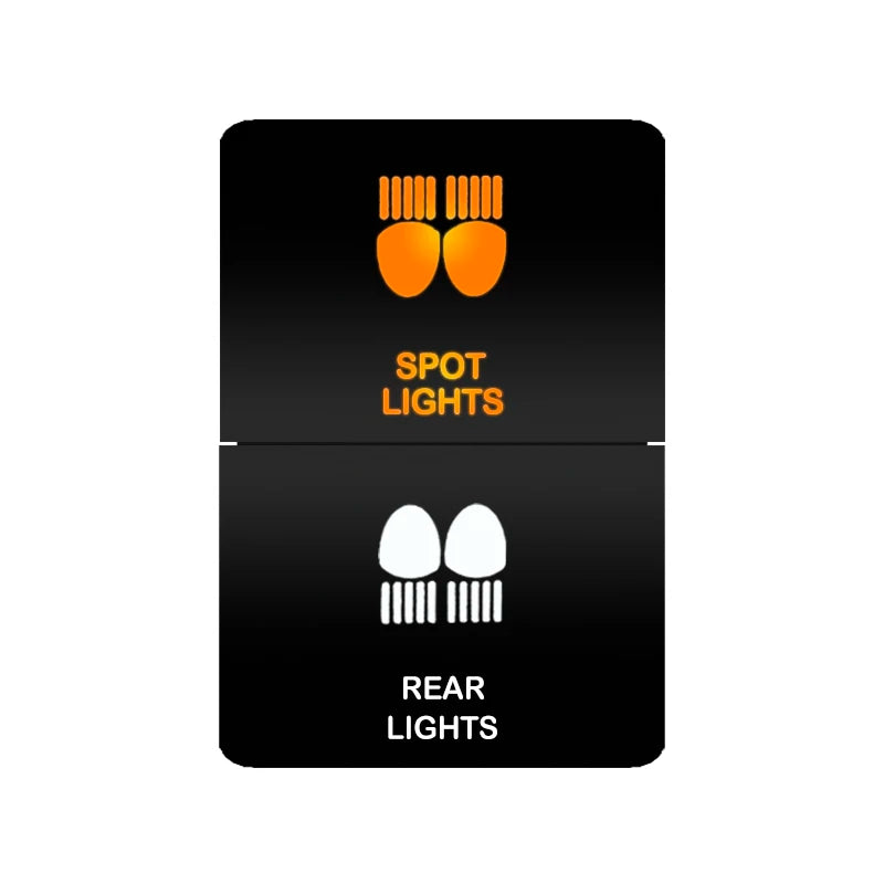 Car Push Switch Dual ON OFF Button Led Bar Roof Lights Fog Spot Driving Lights Button For Toyota 4Runner Hilux RAV4 Prado Camry Tuck's Performance
