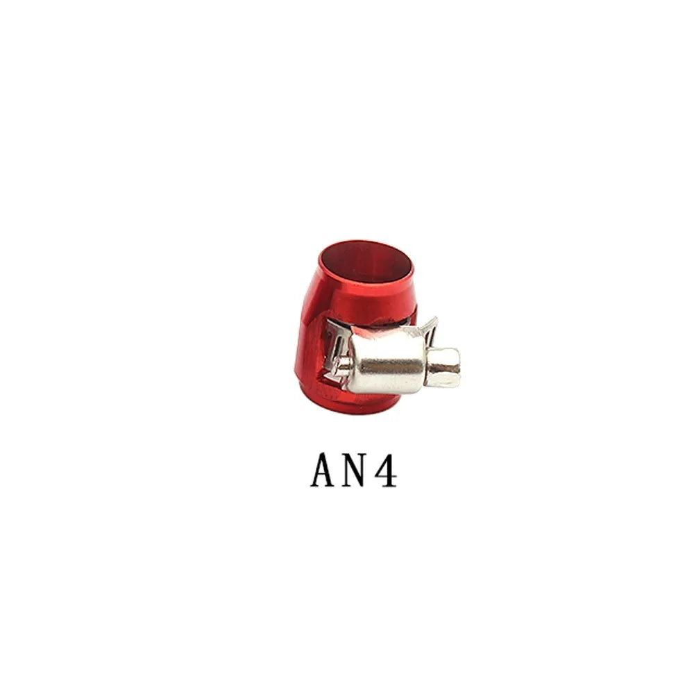Fuel Line Hose Finisher AN4/AN6/AN8/AN10/AN12 Clamp Finisher Aluminum Car Modification Accessories Tuck's Performance