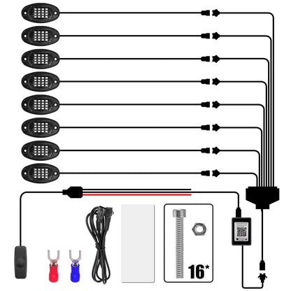 Bluetooth RGB LED Rock Light Kit product image 9
