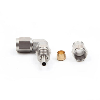 90 degree stainless PTFE hose end parts