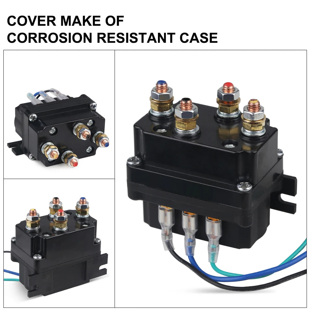 12V/24V 250A Winch Solenoid Relay & Remote Kit image 8