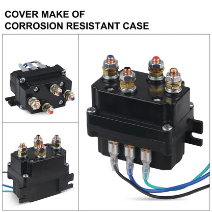 12V/24V 250A Winch Solenoid Relay & Remote Kit image 8