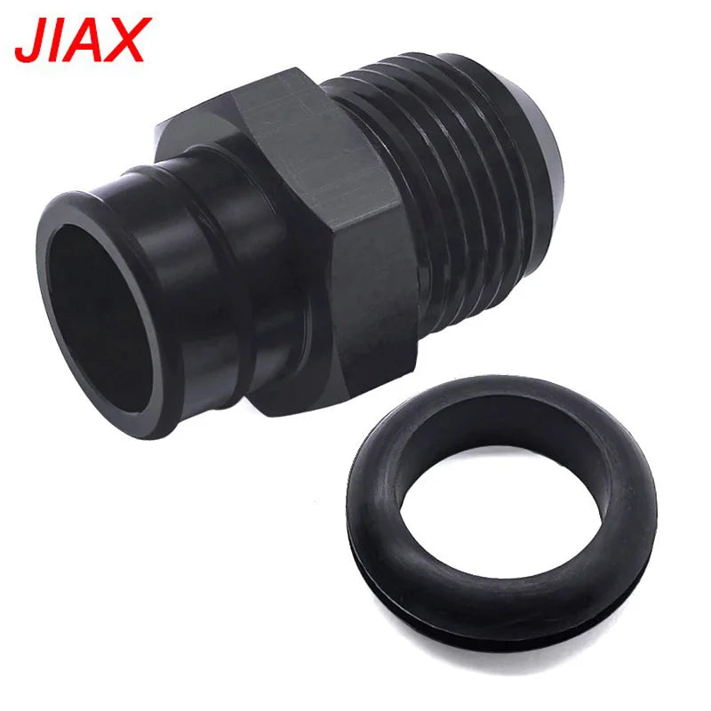 AN10 Male to 3/4" Hose Barb Valve Cover Port Adapter, Aluminum PCV Fitting with Rubber Grommet for GM LS Engine Swap Tuck's Performance