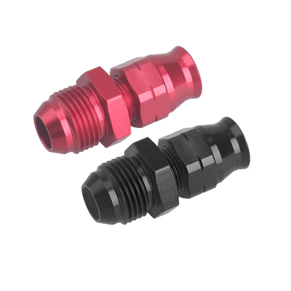 AN6 AN8 AN10 Male Flare to 5/16" 3/8" Fuel Hardline Tube Fitting Adapter Connector Alloy Black For 5/16" 3/8" inch OD Alloy Tube Tuck's Performance