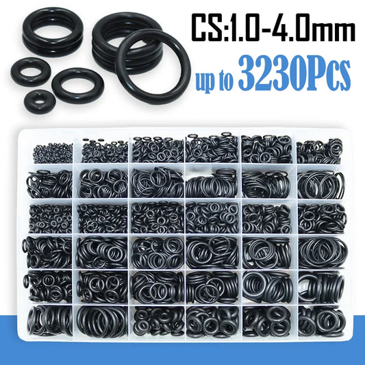 O Ring CS 1.0 1.5 to 4.0mm Sealing Washer Nitrile Rubber O-ring Faucet Plumbing Gaskets Oil Resistant High Temperature Oring Kit Tuck's Performance
