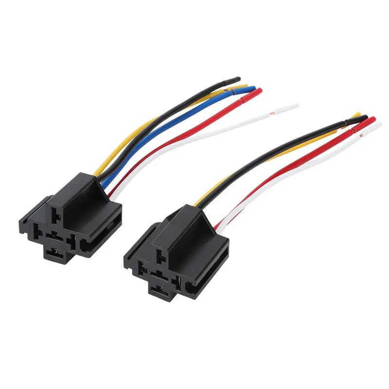 40A 80A 4 5 Pin Automotive Relay Socket Harness Connector  Relay Base Seat for 12V 24V 4Pin 5Pin Auto Relay Tuck's Performance