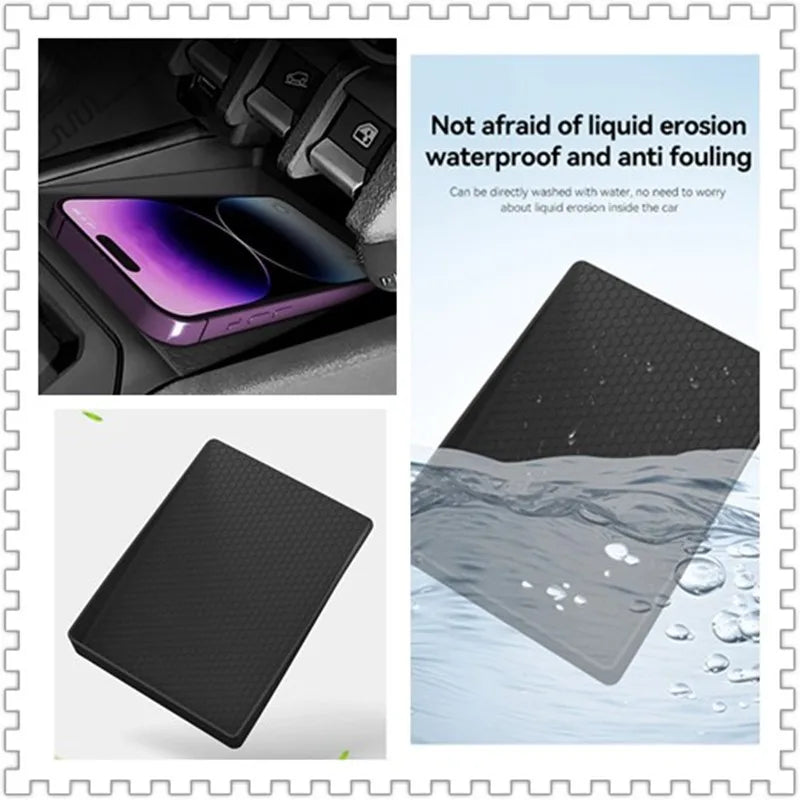 Car Center Console Storage Box Center Control Anti-Slip Storage Silicone Pad Suitable for Suzuki Jimny 2019+ JB64/JB74 Tuck's Performance