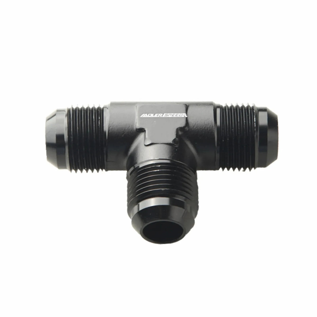 Universal AN3/4/6/8/10/12 Aluminum Alloy AN Male Thread Flare Tee Union T Pipe Fuel Hose Fitting Adapter Black/Blue Tuck's Performance