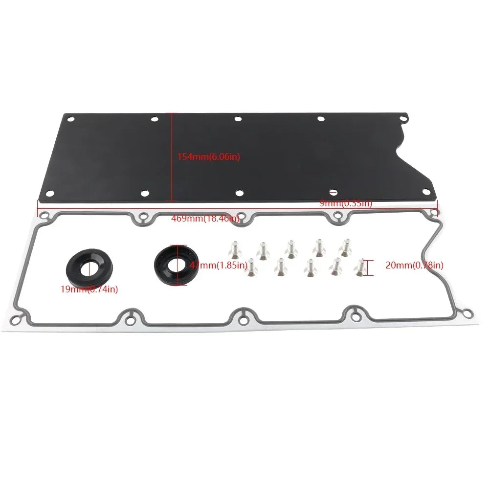 High-Quality Billet Aluminum Engine Blocks with Slim Valley Pan Cover Plate, Fit for LS Gen 3 LSX, LS1, LM7, LR4, LQ4, LS6, L59 Tuck's Performance
