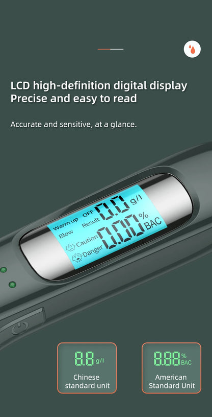 Portable Digital Breath Alcohol Tester with LCD Display - product image 10