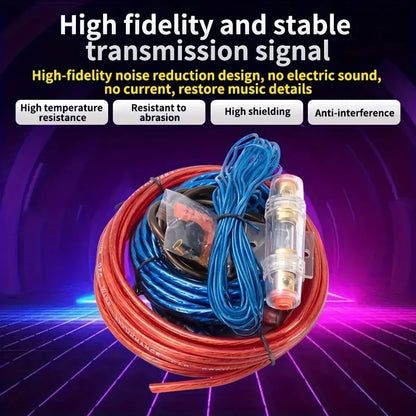 1500W 10GA Car Amplifier Wiring Kit with 60A Fuse - product image 2