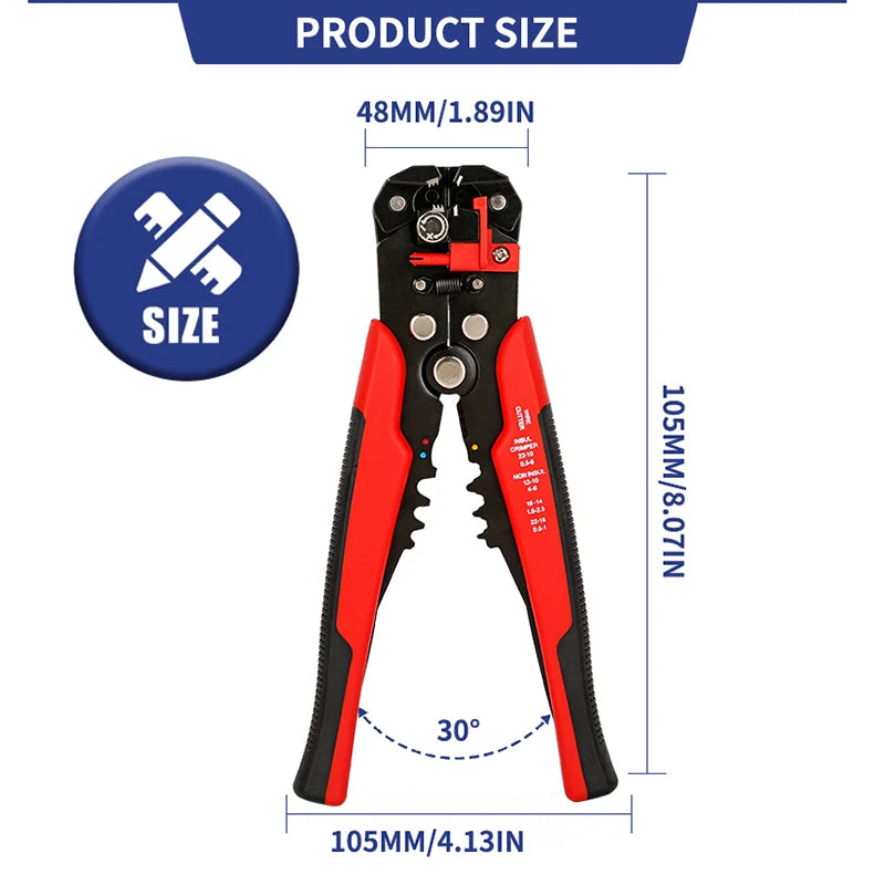 Automatic Wire Stripper, Cutter & Crimping Pliers - product image 4