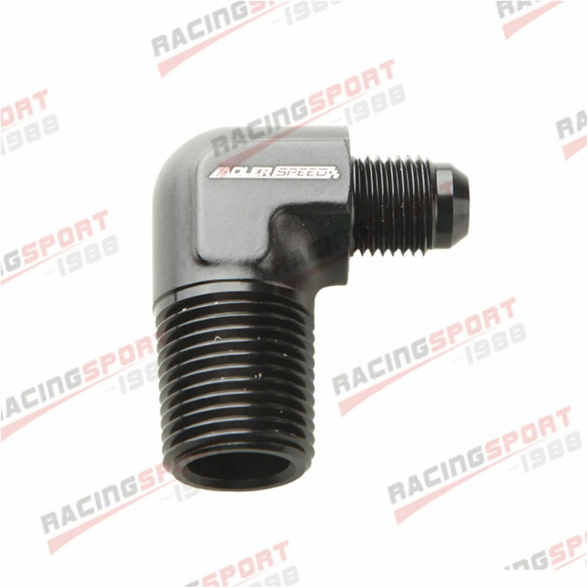 AN3 AN4 AN6 AN8 AN10 AN12 Male Flare To 1/8" 1/4" 3/8" NPT Adapter 90 Degree Tube Hose Fitting Tuck's Performance