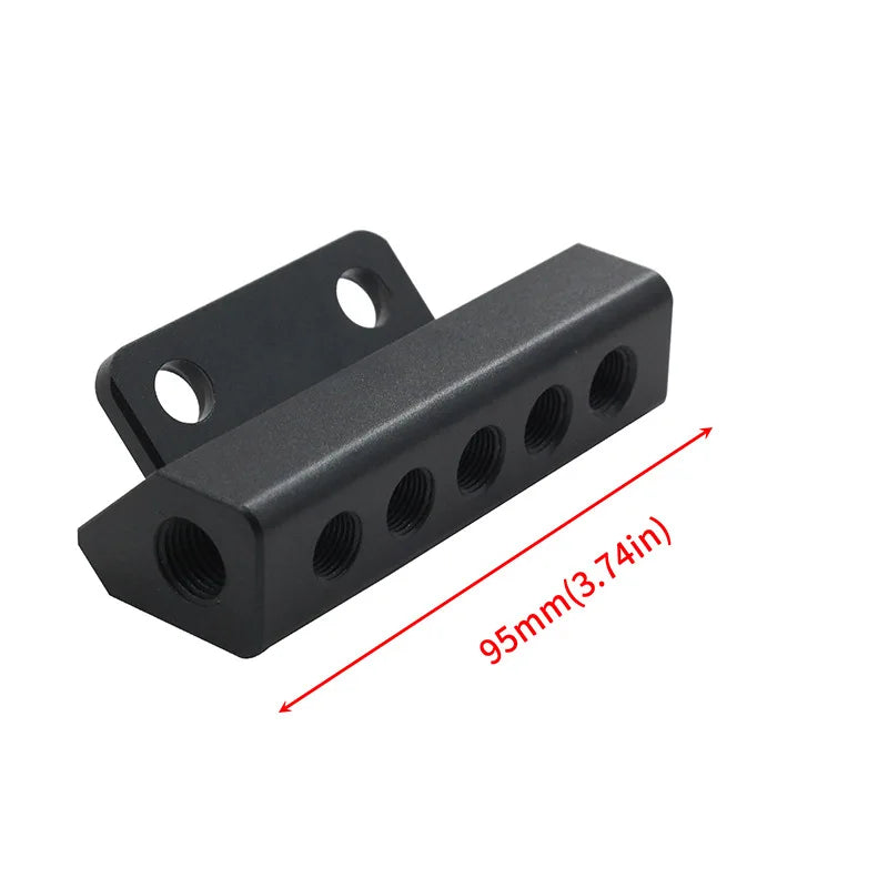 5 Port Car Vacuum Block Intake Manifold Kit Fuel Gas Wastegate Turbo Boost Tuck's Performance