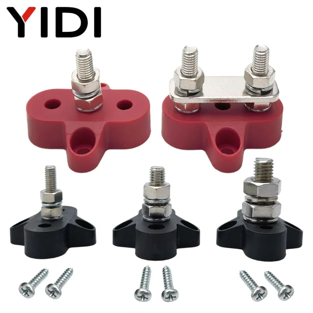 Universal Heavy Duty Battery Bus Bar Stud Pair – 12V–48V Power Distribution (M6 / M8 / M10) Tuck's Performance