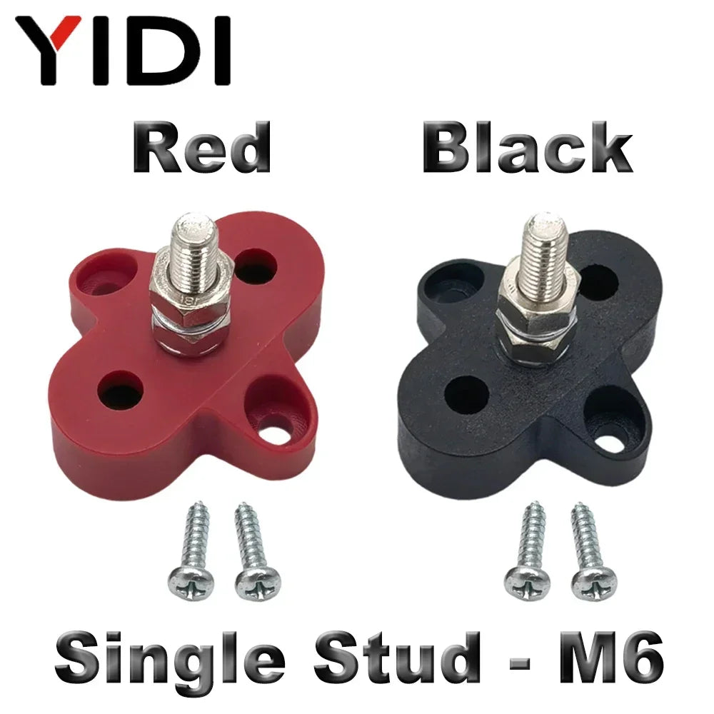 Universal Heavy Duty Battery Bus Bar Stud Pair – 12V–48V Power Distribution (M6 / M8 / M10) Tuck's Performance