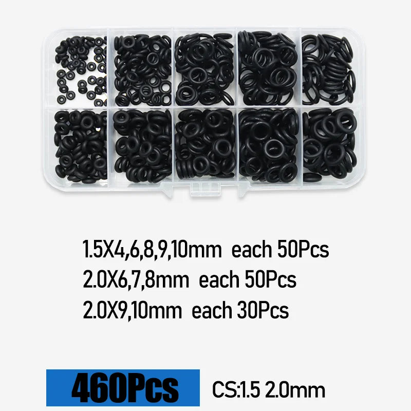 O Ring CS 1.0 1.5 to 4.0mm Sealing Washer Nitrile Rubber O-ring Faucet Plumbing Gaskets Oil Resistant High Temperature Oring Kit Tuck's Performance