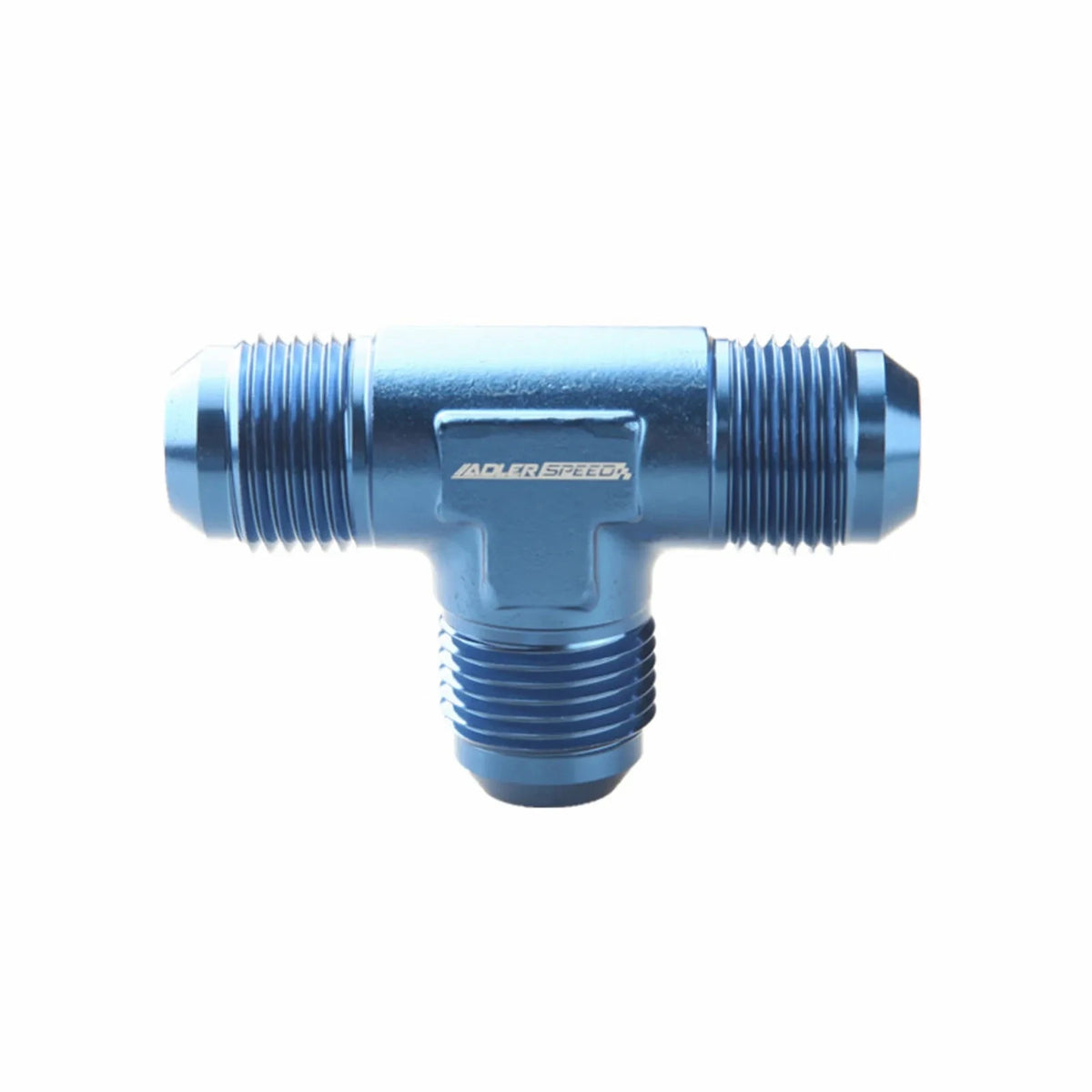 Universal AN3/4/6/8/10/12 Aluminum Alloy AN Male Thread Flare Tee Union T Pipe Fuel Hose Fitting Adapter Black/Blue Tuck's Performance