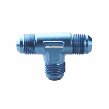Universal AN3/4/6/8/10/12 Aluminum Alloy AN Male Thread Flare Tee Union T Pipe Fuel Hose Fitting Adapter Black/Blue Tuck's Performance