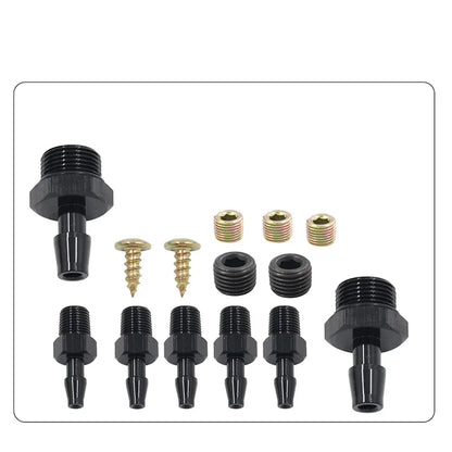 5 Port Car Vacuum Block Intake Manifold Kit Fuel Gas Wastegate Turbo Boost Tuck's Performance