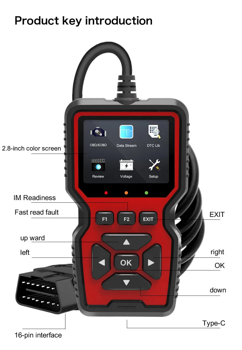V519 OBD2 Diagnostic Scanner & Voltage Tester - product image 17