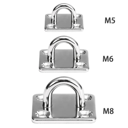 Stainless steel U-shaped tie-down hooks for ute trays and canopies