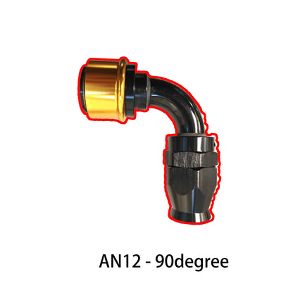 PTFE Quick Release AN Fittings -AN6-AN8-AN10-AN12-AN16 Swivel Fuel Hose End ORB Adapter For PTFE Hose Straight/45/90Degree Tuck's Performance