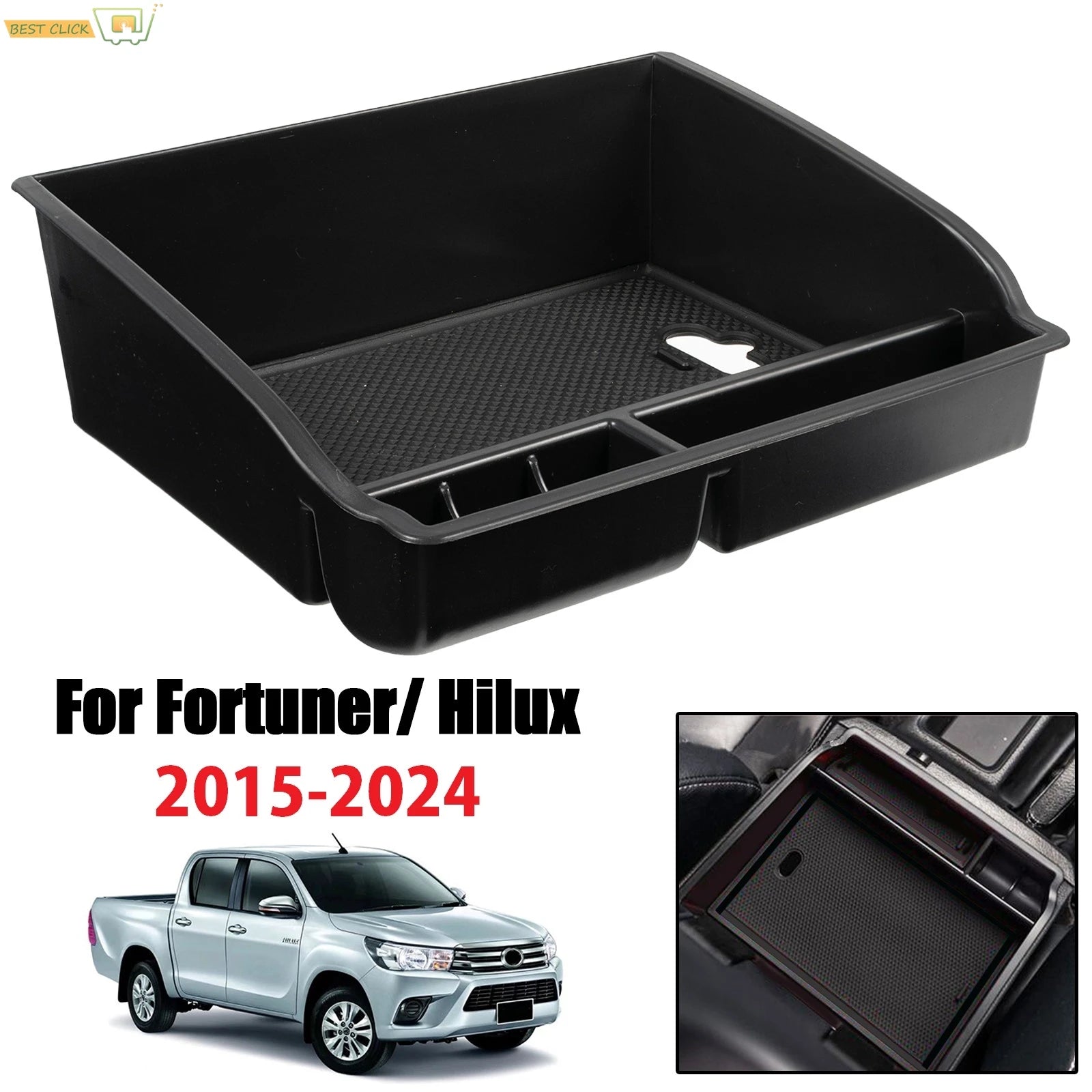 Centre console armrest storage tray for Hilux N80 and Fortuner