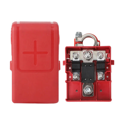 Fused Battery Distribution Terminal (32V 400A) – Quick-Connect Positive Post 3-Way Outlet – M8 + 2x M5 Studs Tuck's Performance