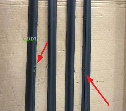 80822-51N10 Moulding Belt Line Seal Weatherstrip for Nissan GQ Patrol Y60 1989-1998  Glass Window Rubber Black  4 Pieces 1 Set Tuck's Performance