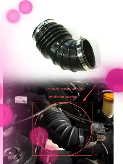 For Nissan Super Safari Y60 TB42E Patrol Y60 TB42E Air Filter Intake Hose: Air Filter to Throttle Body Bellows Connector Tuck's Performance