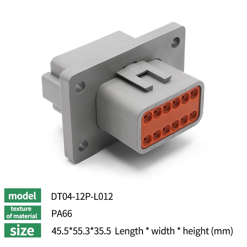 10/50/100 Sets Deutsch DTM/DT/DTP/DTF Automobile Connector Plug&Socket Male&Female Terminal DTM04-2/3/4/6/8/12 DTM06-2/3/4/6/8S Tuck's Performance