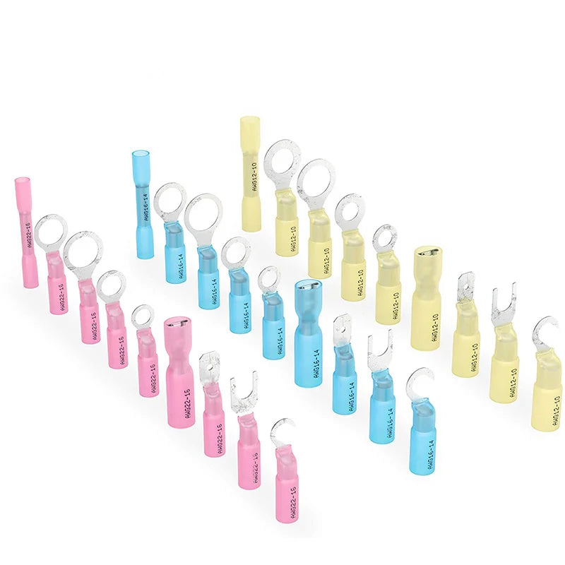 240pc Heat Shrink Ring & Spade Connector Kit product view 2