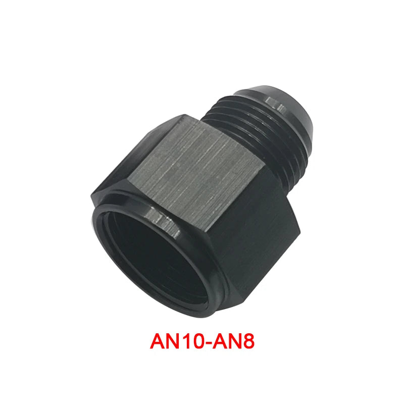 Jiax Black Aluminum AN4 AN8 AN6 1/8NPT Female to AN 3 AN6 AN8 AN10 Male Flare Adapter Fitting Reducer Tuck's Performance