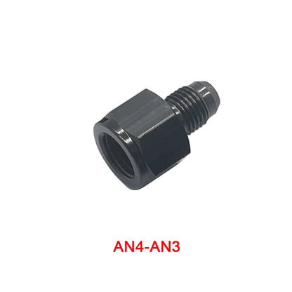 Jiax Black Aluminum AN4 AN8 AN6 1/8NPT Female to AN 3 AN6 AN8 AN10 Male Flare Adapter Fitting Reducer Tuck's Performance