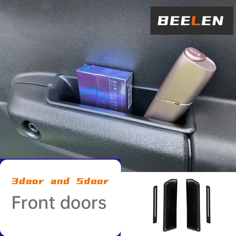 Car Front Rear Door Handle Storage Box Organizer Tray For 2019-2025 3 Door 5Door Suzuki Jimny JB74 JB64 Interior Accessories Tuck's Performance